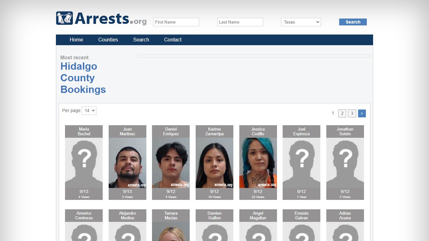 Hidalgo County Arrests and Inmate Search